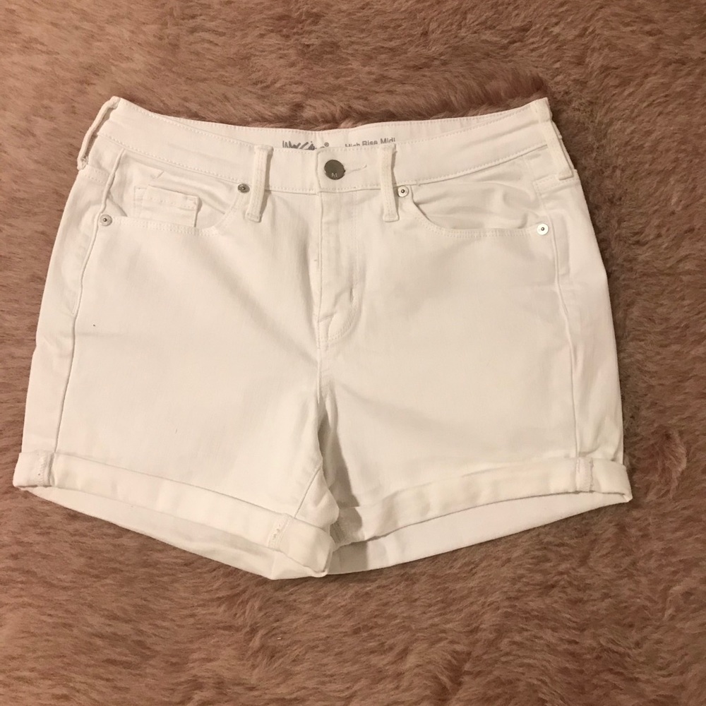 Massimo white denim shorts